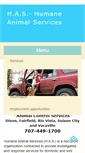 Mobile Screenshot of humaneanimalservices.org